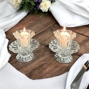 Vintage Glass Candle Holders Partylite "Chantilly" Pattern
P0315 Votive-Tapered